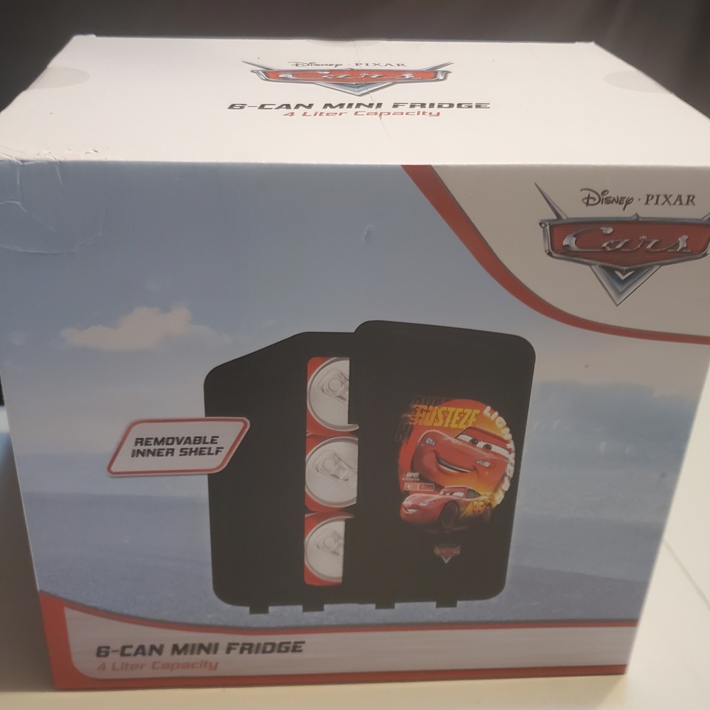 Disney Cars Mini Fridge - Black and Red